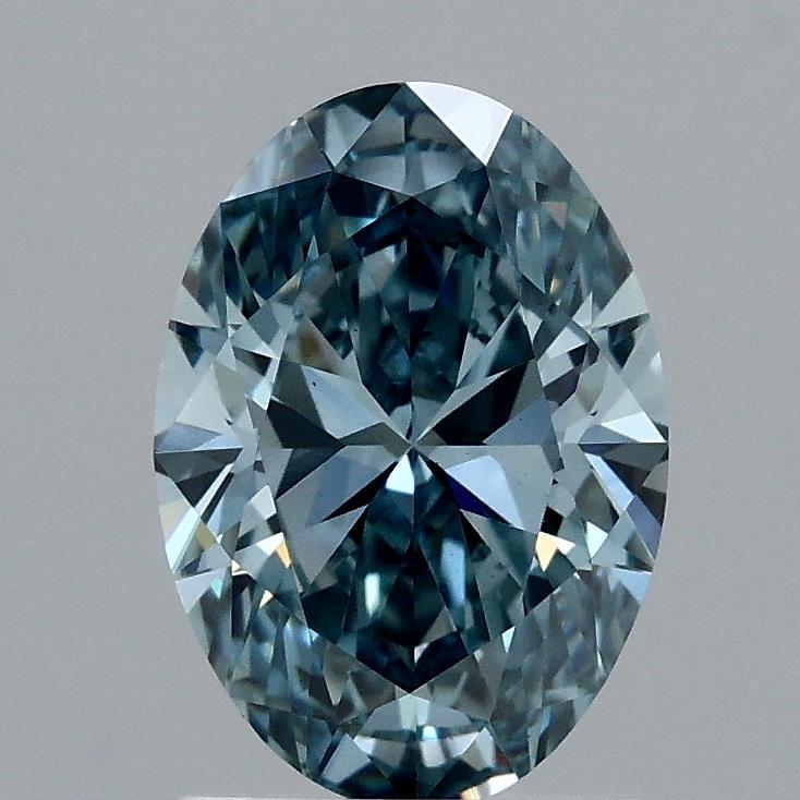 1.50 Ct. Fancy Vivid Blue Oval Lab Grown Diamond