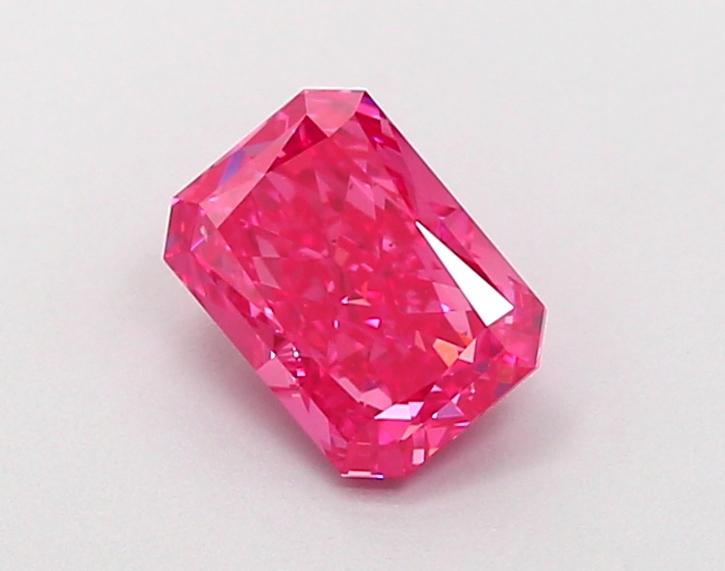 1.10 Ct. Fancy Vivid Pink Radiant Lab Grown Diamond