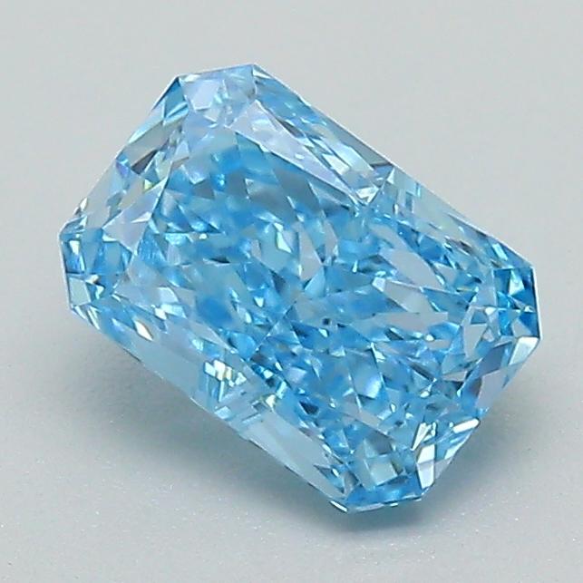 1.09 Ct. Fancy Vivid Blue Radiant Lab Grown Diamond