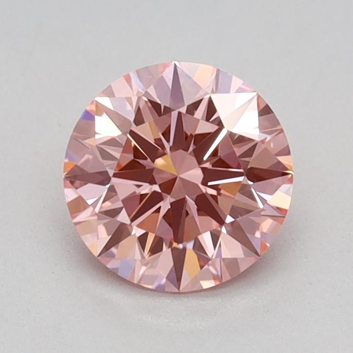 0.56 Ct. Fancy Vivid Pink Round Lab Grown Diamond