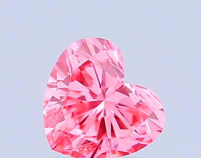 0.85 Ct. Fancy Vivid Pink Heart Lab Grown Diamond