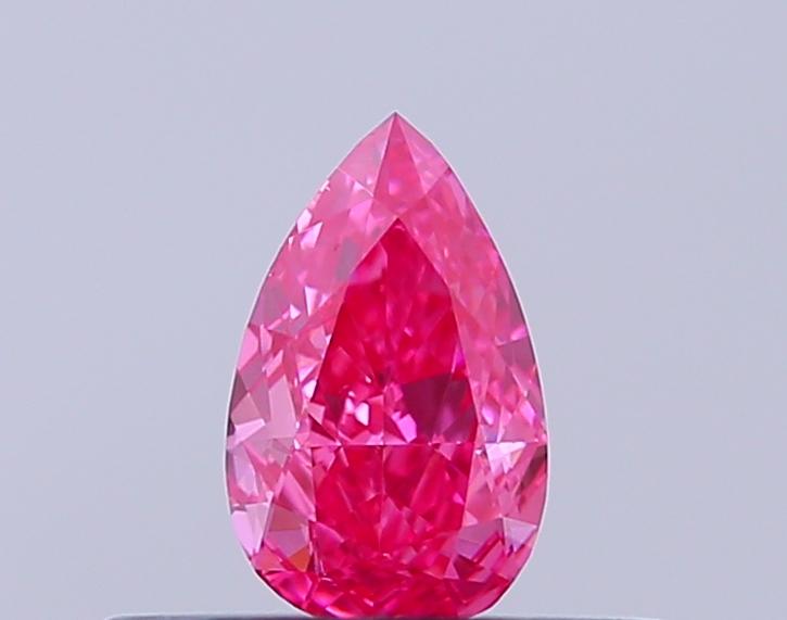 0.31 Ct. Fancy Vivid Pink Pear Lab Grown Diamond