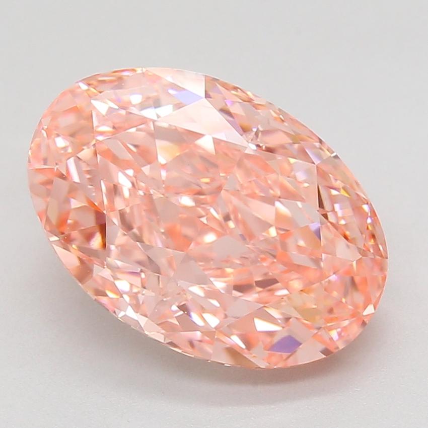 6.50 Ct. Fancy Vivid Pink Oval Lab Grown Diamond