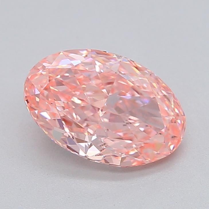 1.02 Ct. Fancy Vivid Pink Oval Lab Grown Diamond