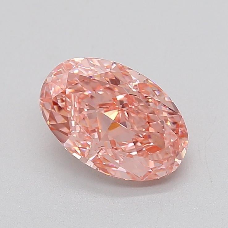 2.10 Ct. Fancy Vivid  Pink Oval Lab Grown Diamond