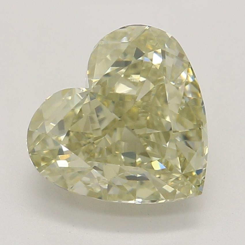 1.41 Ct. Fancy Brownish Greenish Yellow Heart Diamond