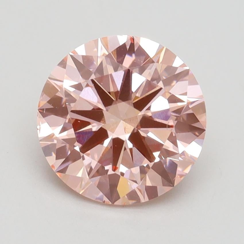 2.20 Ct. Fancy Intense Pink Round Lab Grown Diamond