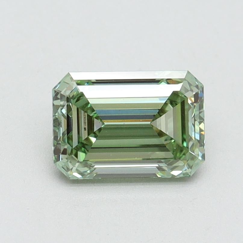 1.02 Ct. Fancy Intense Pacific Green Emerald Lab Grown Diamond