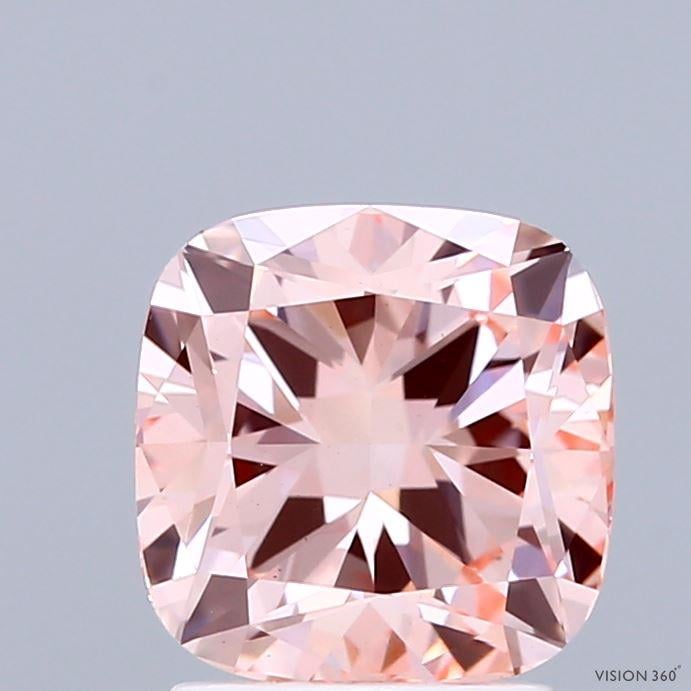 2.26 Ct. Fancy Intense  Pink Cushion Lab Grown Diamond