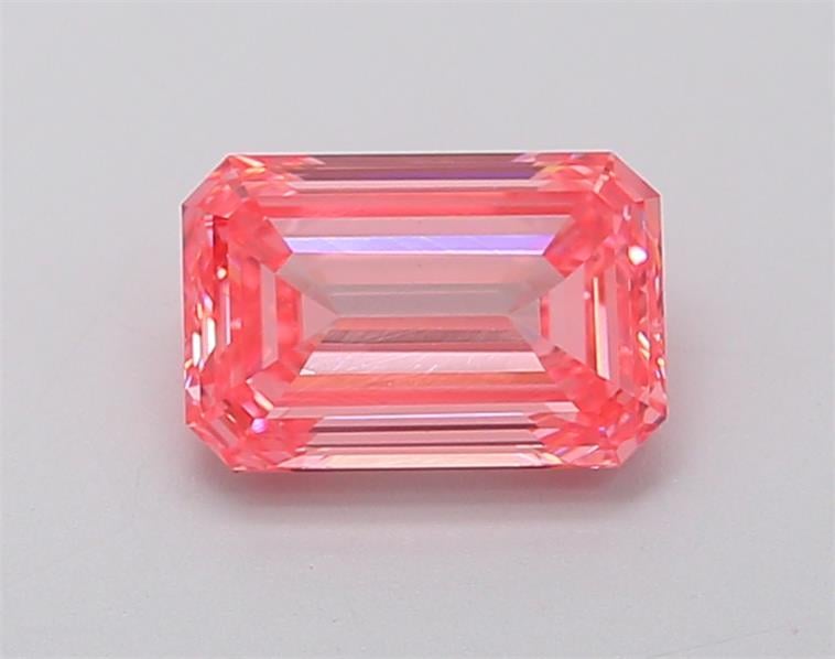 1.38 Ct. Fancy Intense  Pink Emerald Lab Grown Diamond