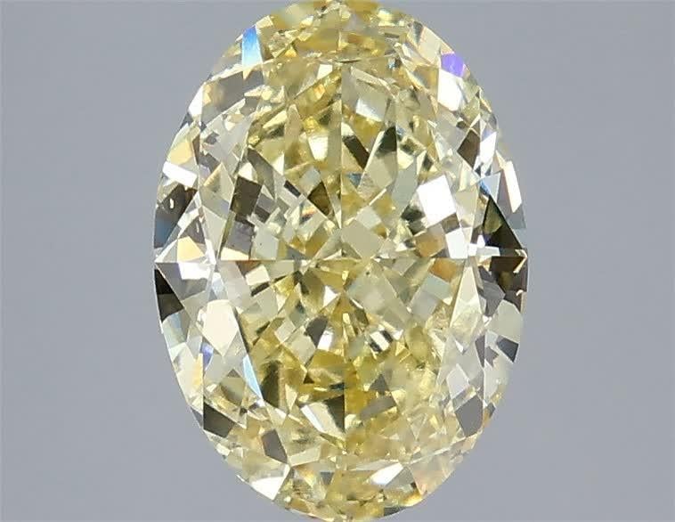 3.51 Ct. Fancy Yellow Oval Lab Grown Diamond