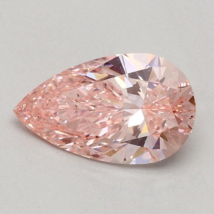 0.55 Ct. Fancy Vivid Pink Pear Lab Grown Diamond