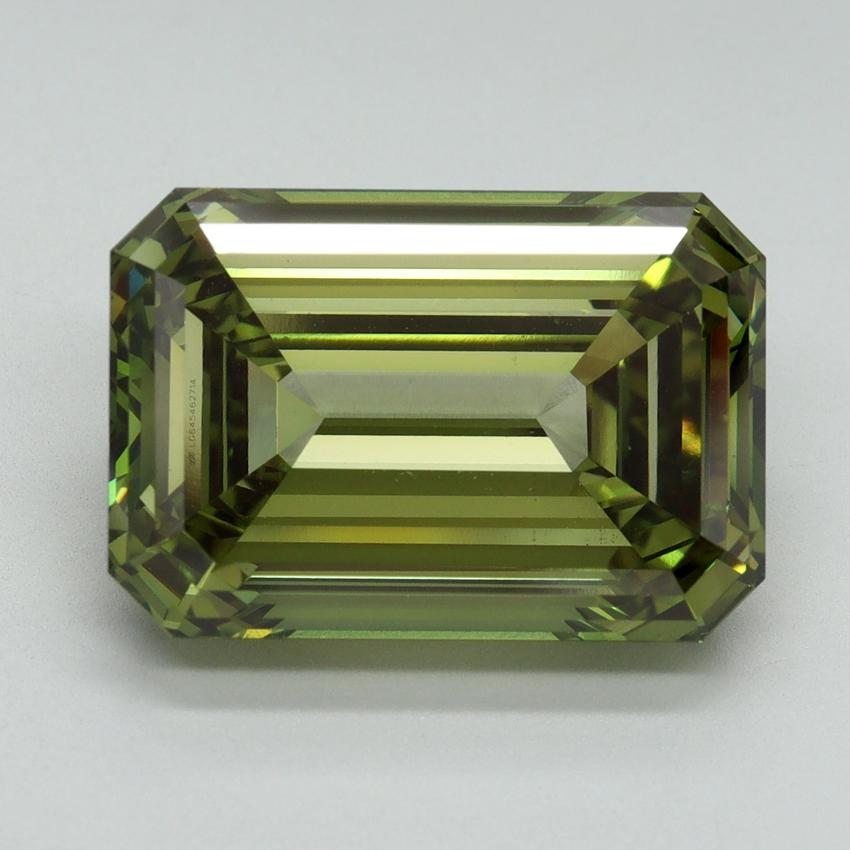 10.33 Ct. Fancy Vivid Green Emerald Lab Grown Diamond