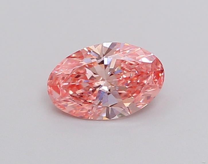 0.39 Ct. Fancy Vivid  Pink Oval Lab Grown Diamond