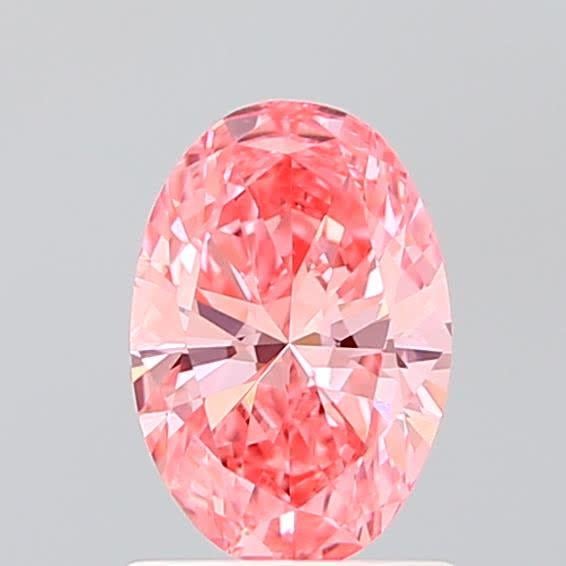 1.04 Ct. Fancy Vivid Pink Oval Lab Grown Diamond