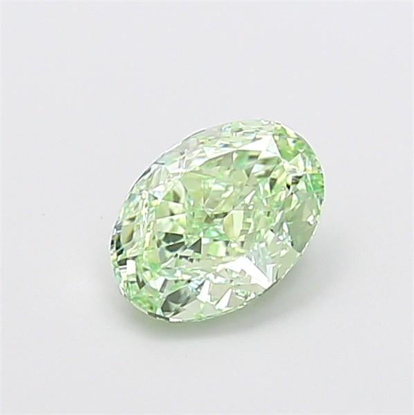 1.09 Ct. Fancy Vivid Green Oval Lab Grown Diamond