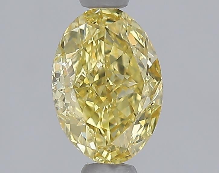 1.09 Ct. Fancy Vivid  Yellow Oval Lab Grown Diamond