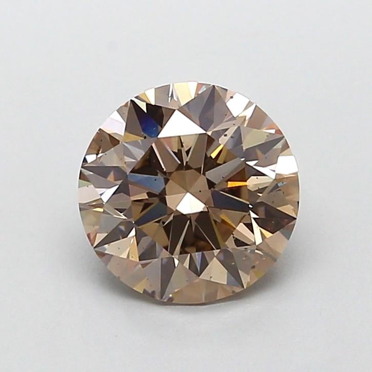 2.01 Ct. Fancy Light  Brown Round Lab Grown Diamond