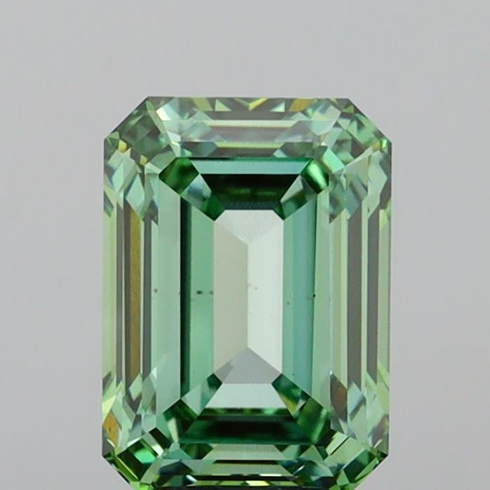 5.21 Ct. Fancy Vivid Green Emerald Lab Grown Diamond