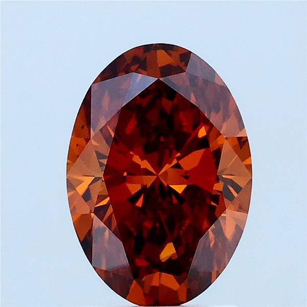 1.59 Ct. Fancy Deep Orange Oval Lab Grown Diamond