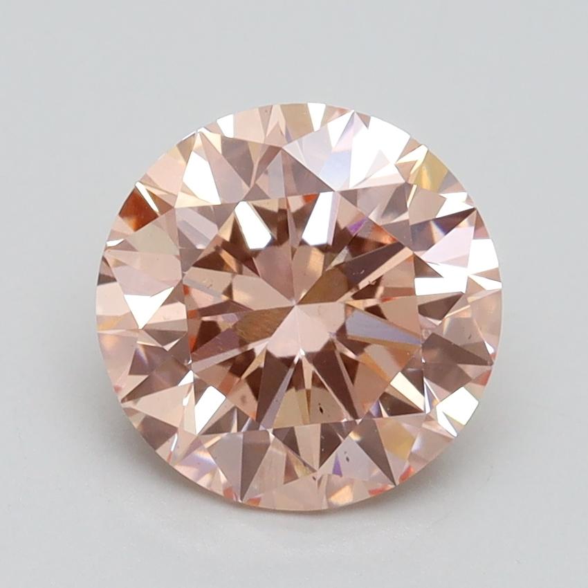 2.02 Ct. Fancy Intense Pink Round Lab Grown Diamond