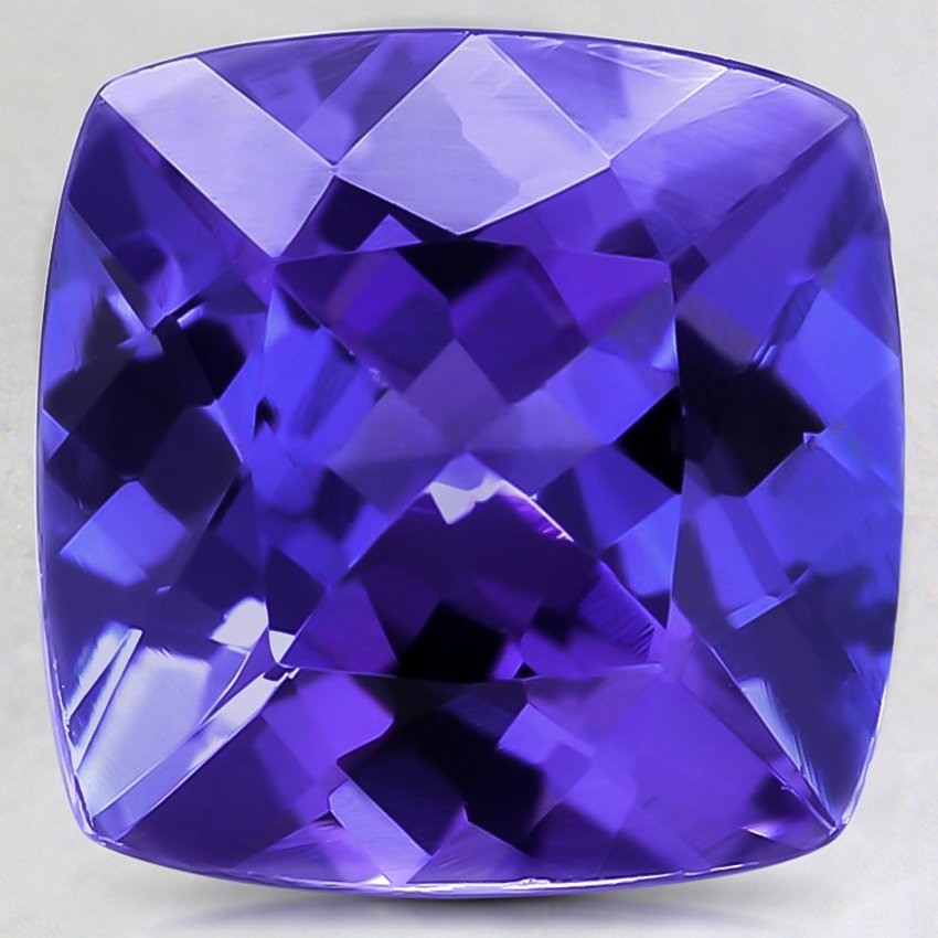 10x10mm Premium Purple Cushion Tanzanite