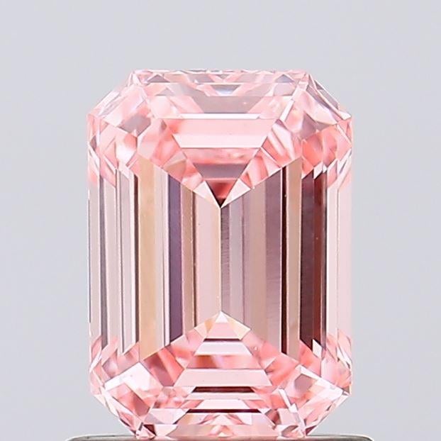 1.10 Ct. Fancy Vivid Pink Emerald Lab Grown Diamond