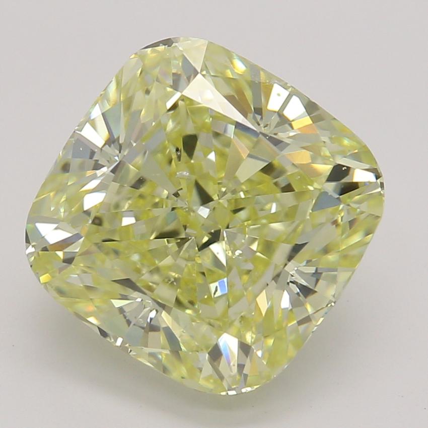 3.02 Ct. Fancy Yellow Cushion Diamond