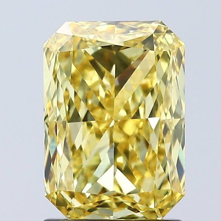 2.05 Ct. Fancy Vivid Yellow Radiant Lab Grown Diamond