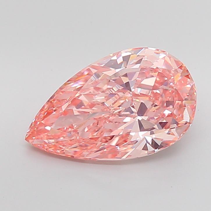 5.34 Ct. Fancy Vivid Pink Pear Lab Grown Diamond