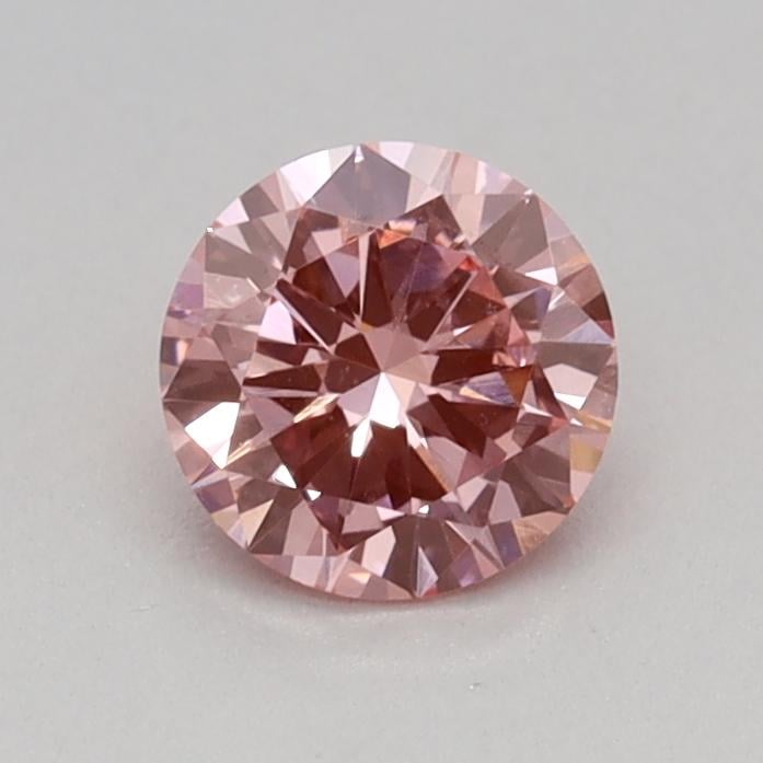 0.31 Ct. Fancy Vivid Pink Round Lab Grown Diamond