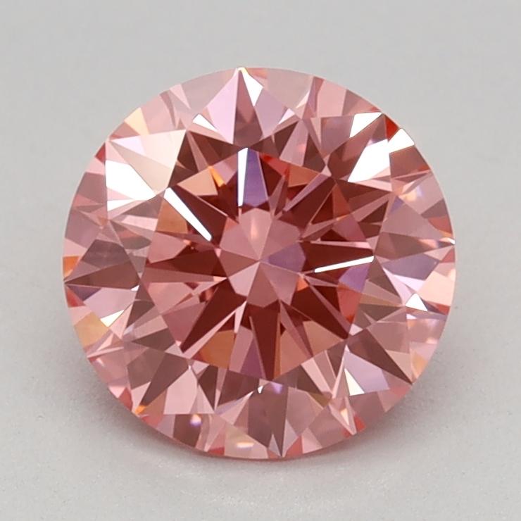 1.06 Ct. Fancy Vivid Pink Round Lab Grown Diamond