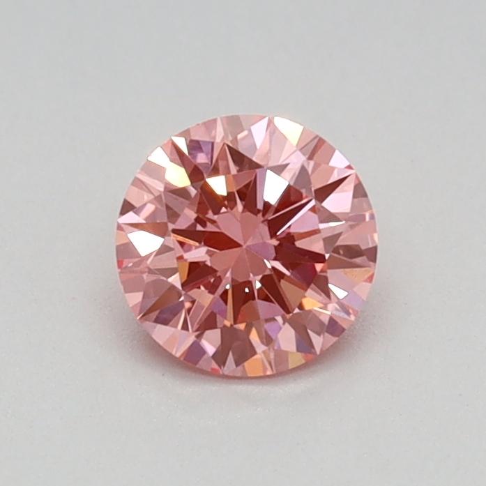 0.34 Ct. Fancy Vivid Pink Round Lab Grown Diamond