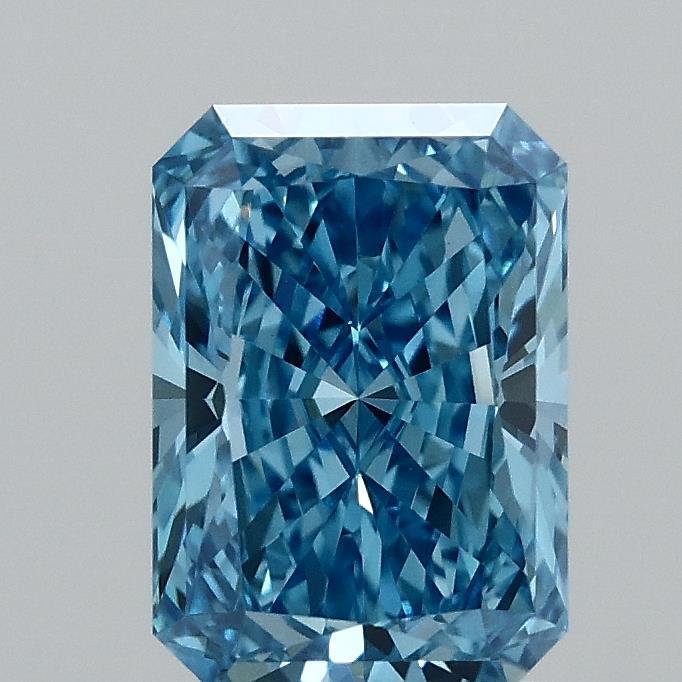1.52 Ct. Fancy Vivid Blue Radiant Lab Grown Diamond
