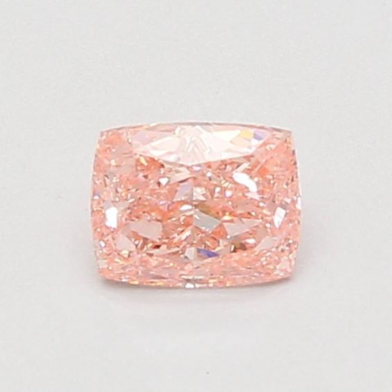 0.57 Ct. Fancy Vivid Pink Cushion Lab Grown Diamond