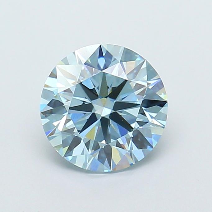 1.70 Ct. Fancy Intense  Blue Round Lab Grown Diamond