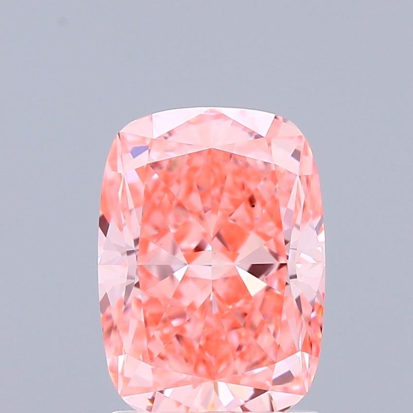 2.05 Ct. Fancy Vivid Pink Cushion Lab Grown Diamond