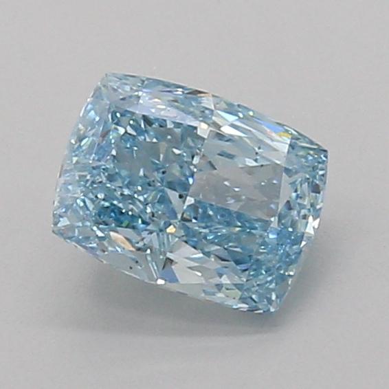 1.01 Ct. Fancy Vivid Blue Cushion Lab Grown Diamond
