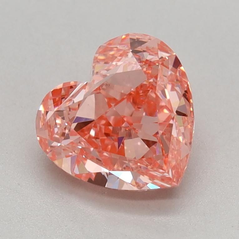 1.05 Ct. Fancy Vivid Pink Heart Lab Grown Diamond