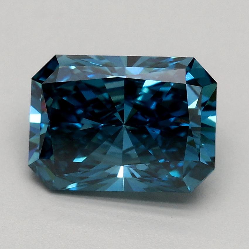 1.51 Ct. Fancy Vivid Blue Radiant Lab Grown Diamond