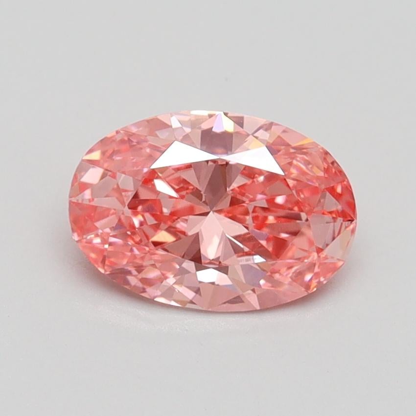 1.02 Ct. Fancy Vivid Pink Oval Lab Grown Diamond