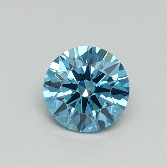 0.43 Ct. Fancy Vivid Blue Round Lab Grown Diamond