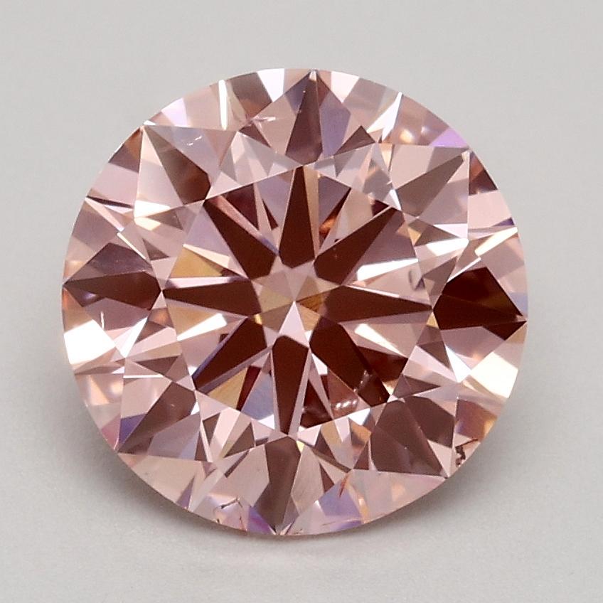1.82 Ct. Fancy Intense Pink Round Lab Grown Diamond