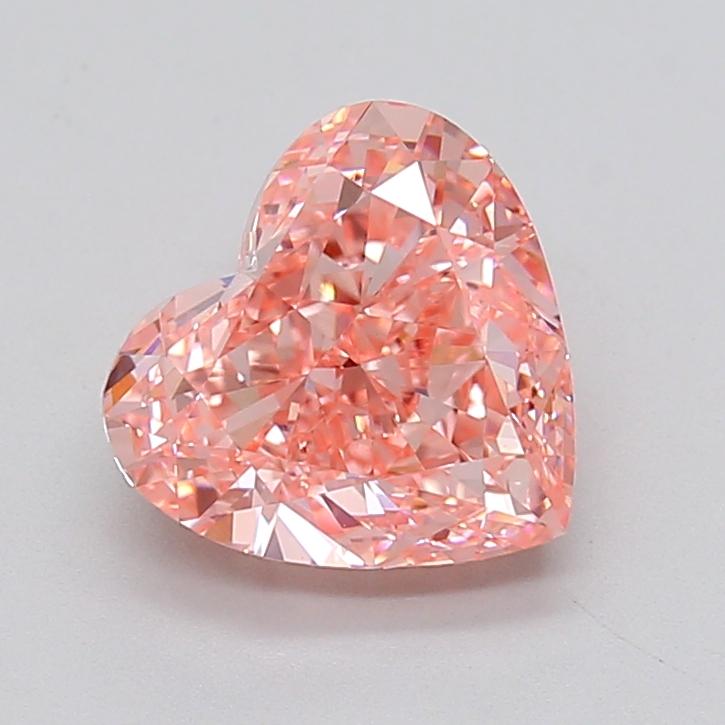 3.08 Ct. Fancy Vivid  Pink Heart Lab Grown Diamond