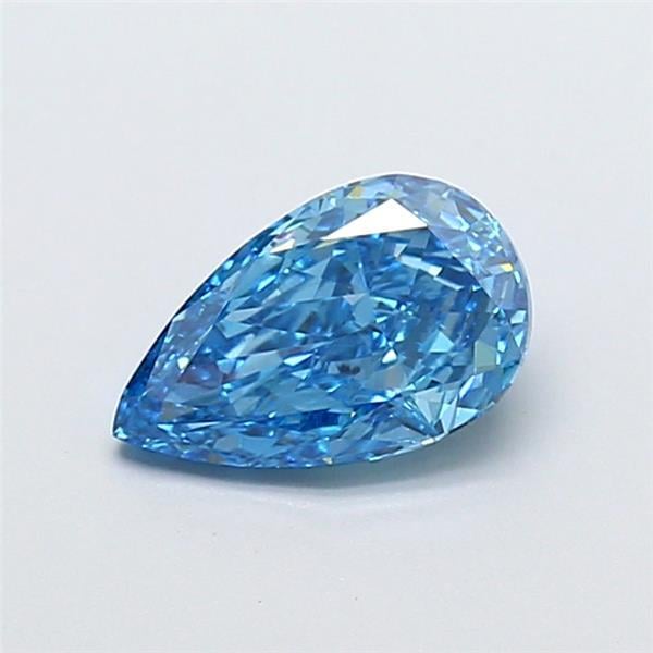 1.02 Ct. Fancy Vivid Blue Pear Lab Grown Diamond