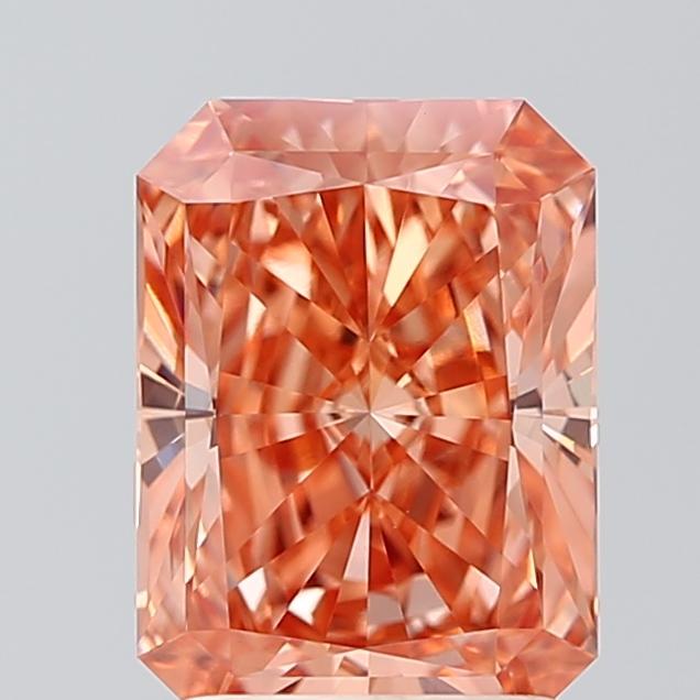 2.07 Ct. Fancy Orange Radiant Lab Grown Diamond