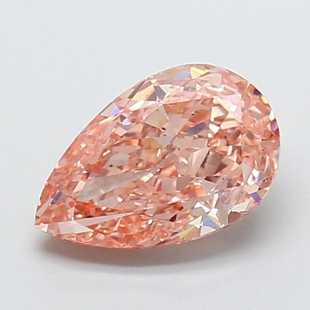 2.51 Ct. Fancy Light Orangy Brown Pear Lab Grown Diamond
