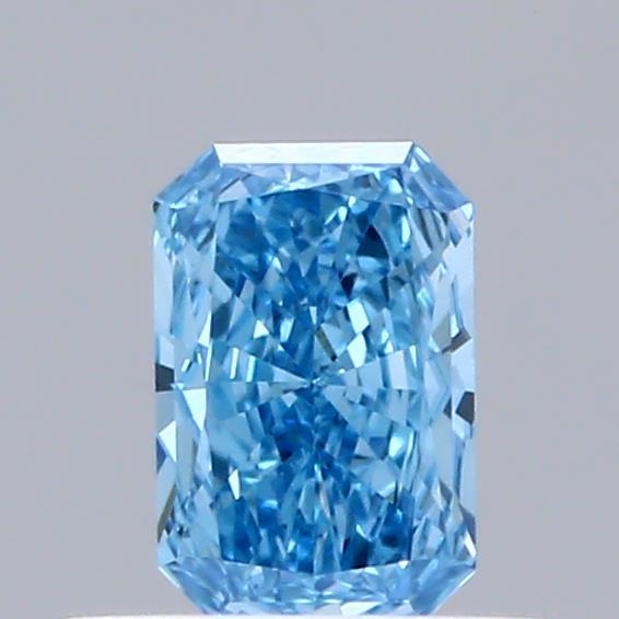 0.33 Ct. Fancy Vivid Blue Radiant Lab Grown Diamond