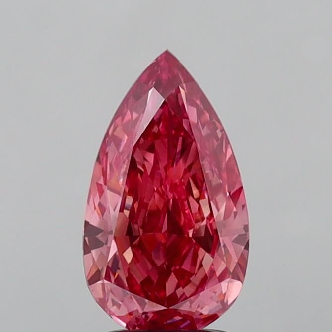 2.45 Ct. Fancy Vivid Pink Pear Lab Grown Diamond