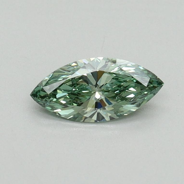 0.35 Ct. Fancy Vivid Green Marquise Lab Grown Diamond